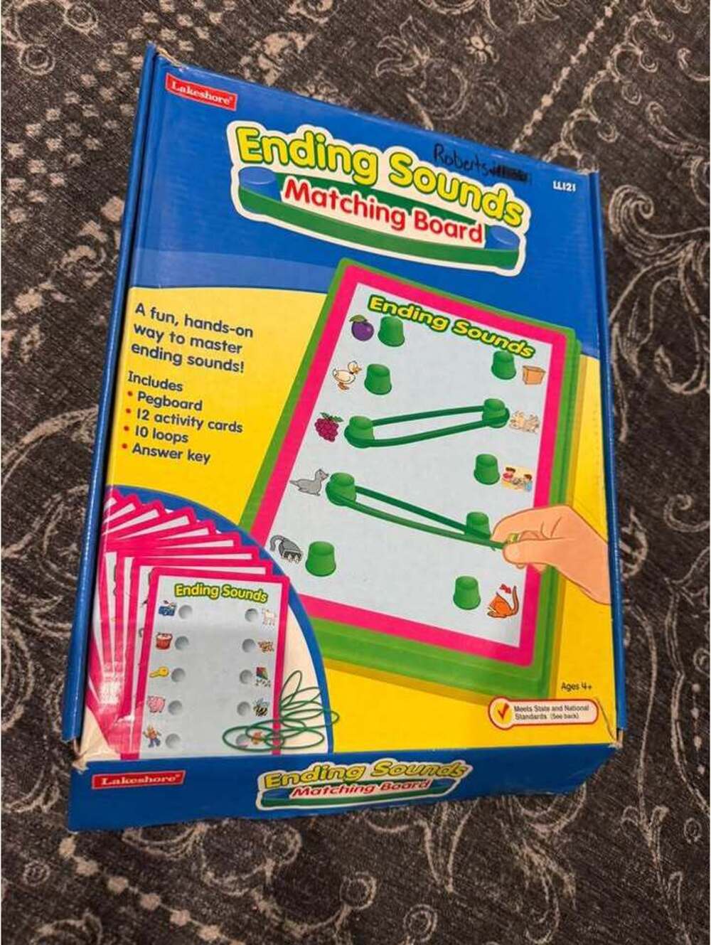 Lakeshore Ending Sounds Matching Board